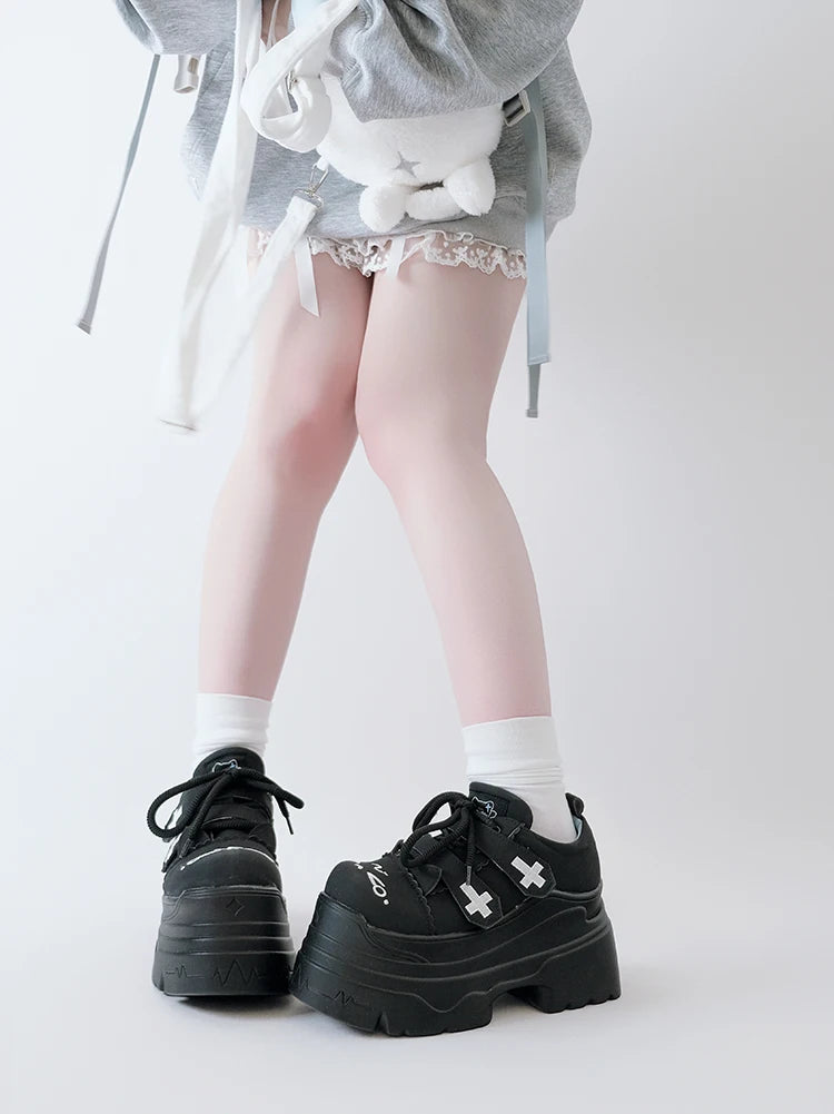 Japanese Girl Original Subculture Lolita Girl Thick Soled Shoes Sweet Big Toe Shoes Cute Loli Tea Party Single Shoes