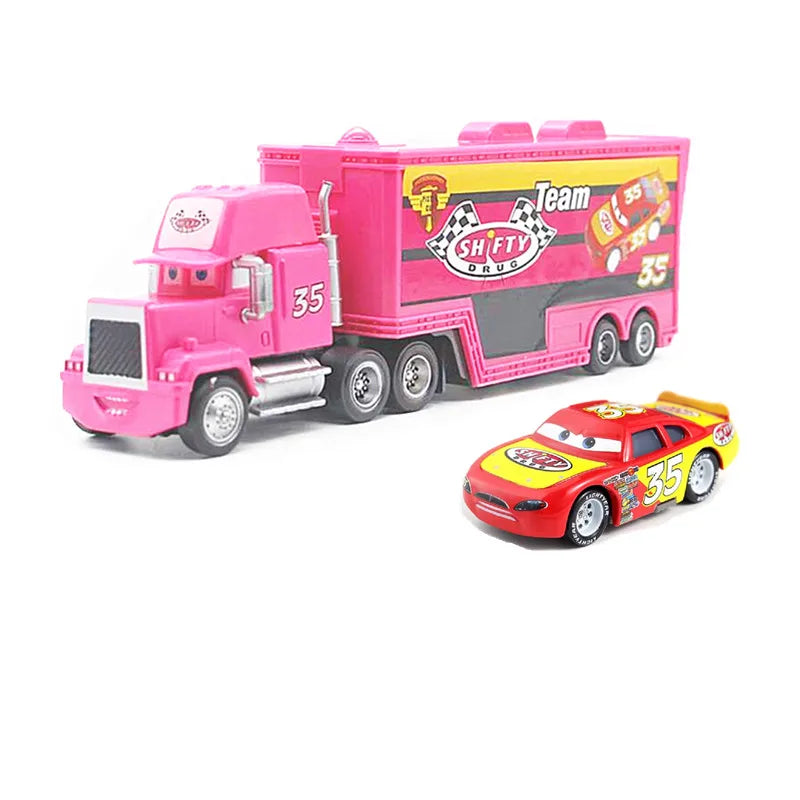 Cars 2 Mack Truck Pixar racing car Lightning McQueen Jackson Storm mini Car
