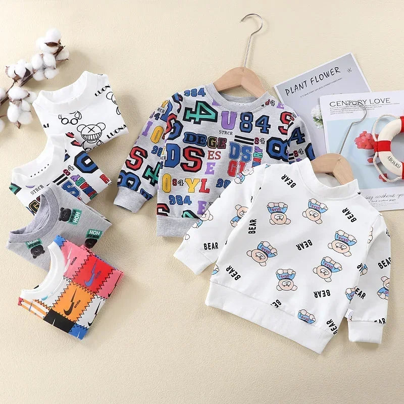 Rafael Cotton Cartoon Print Long Sleeve Sweater - GuGuTon baby store - Baby Fashion - Toddlers Outfits - Babies Outfits - Toddler Clothes - Kids Clothing - Newborn Clothes - Newborn Wear - Kids Wear - Trending Clothes - Trending Outfits - Fall Fashion - Winter Fashion - Girls Clothes - Boys Clothes - Babies Wear - Kids Accessories - KidsWear - Summer Clothes - Summer Fashion - Summer Trend - Falls Sweaters - Tops - Bottom - Jeans - Blouse - Dresses - Newborn Dresses - Toys