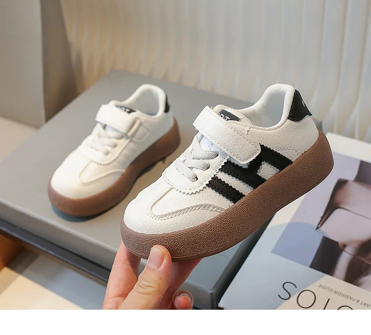 Children's Skate Shoes Girls White Sneakers 2026 Autumn New Fashion Boys Canvas Shoes Kids Sports Shoes Unisex Casual Shoes