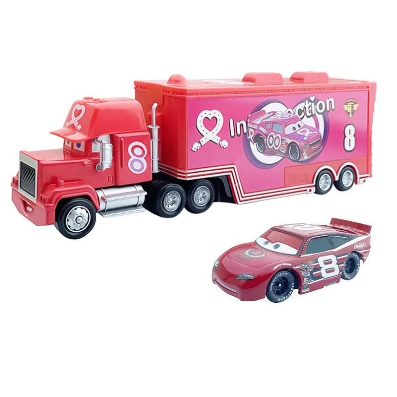 Cars 2 Mack Truck Pixar racing car Lightning McQueen Jackson Storm mini Car