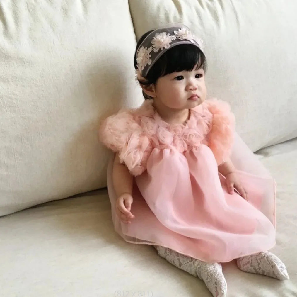 1st Birthday Party Baby Dress Summer Princess One Year Baby Girls Dress