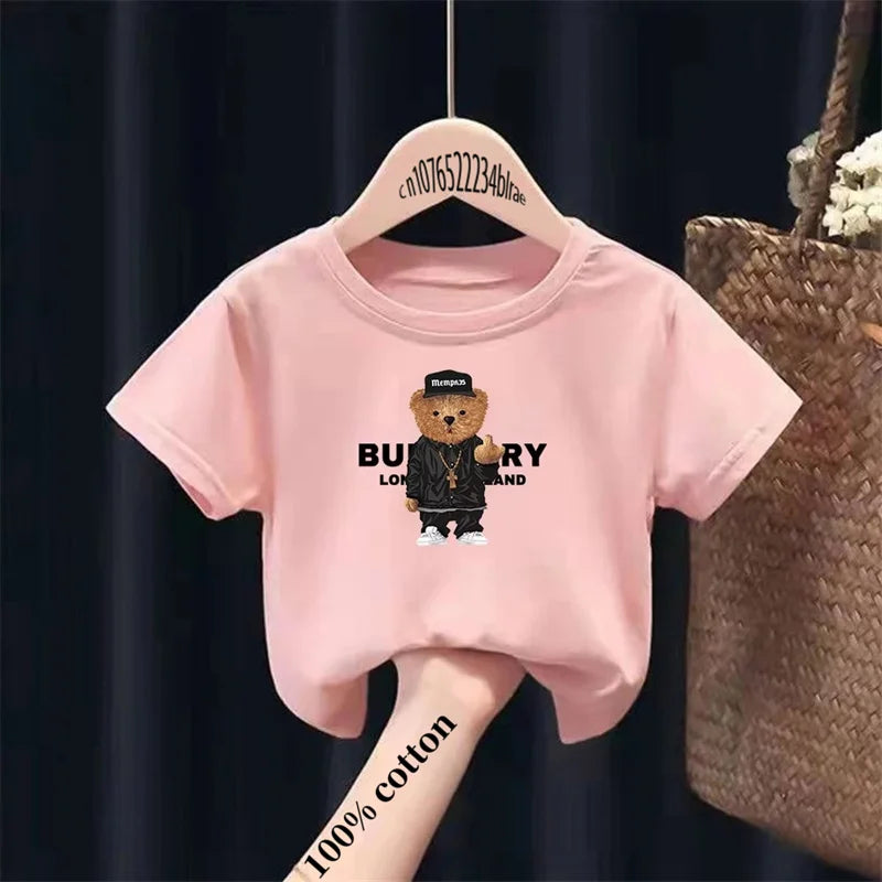 María Bear Print Brand Sleeve Tops Girls - GuGuTon baby store - Baby Fashion - Toddlers Outfits - Babies Outfits - Toddler Clothes - Kids Clothing - Newborn Clothes - Newborn Wear - Kids Wear - Trending Clothes - Trending Outfits - Fall Fashion - Winter Fashion - Girls Clothes - Boys Clothes - Babies Wear - Kids Accessories - KidsWear - Summer Clothes - Summer Fashion - Summer Trend - Falls Sweaters - Tops - Bottom - Jeans - Blouse - Dresses - Newborn Dresses - Toys