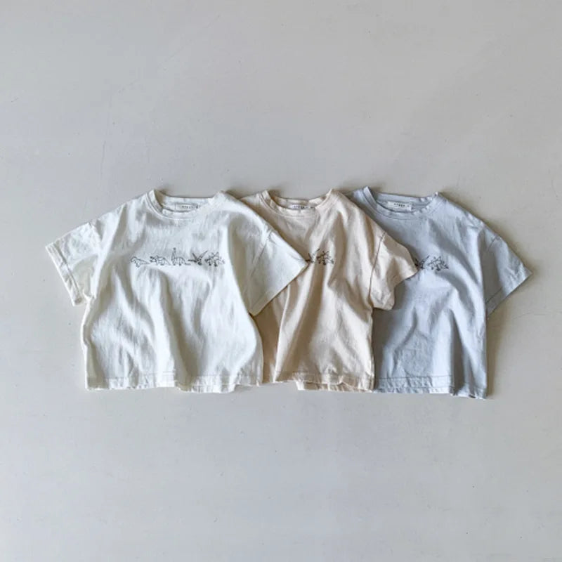 Libardo Casual Dinosaur Comfortable Thin T-shirt - GuGuTon baby store - Baby Fashion - Toddlers Outfits - Babies Outfits - Toddler Clothes - Kids Clothing - Newborn Clothes - Newborn Wear - Kids Wear - Trending Clothes - Trending Outfits - Fall Fashion - Winter Fashion - Girls Clothes - Boys Clothes - Babies Wear - Kids Accessories - KidsWear - Summer Clothes - Summer Fashion - Summer Trend - Falls Sweaters - Tops - Bottom - Jeans - Blouse - Dresses - Newborn Dresses - Toys