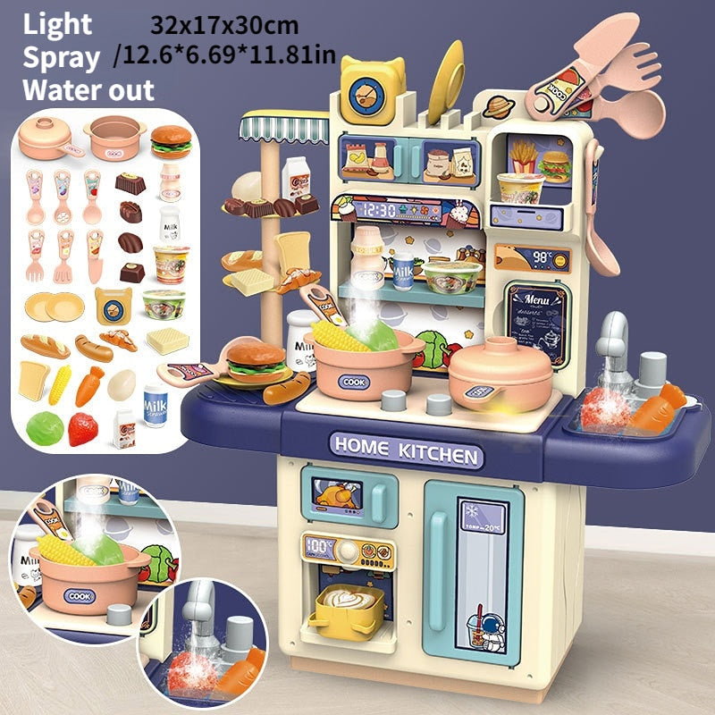 Large Children Simulation Kitchen Toy Lampligh Sound Effect - GuGuTon