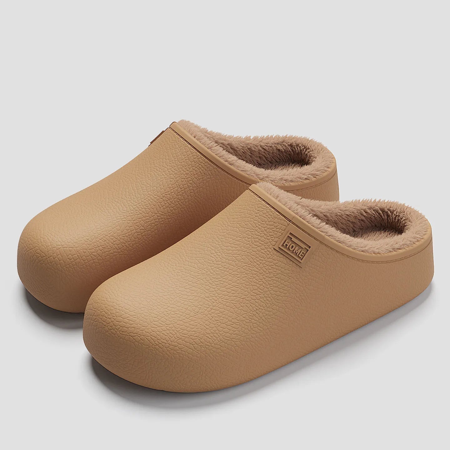 EVA waterproof slippers for autumn and winter, warm and non slip thick soled slippers