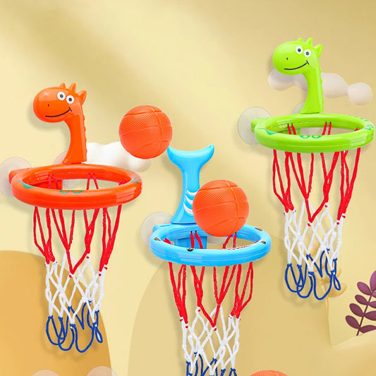 Baby Bath Toy Children Water Play Toys Set Bathroom Bathtub Suction Cup Shooting Basketball Hoop