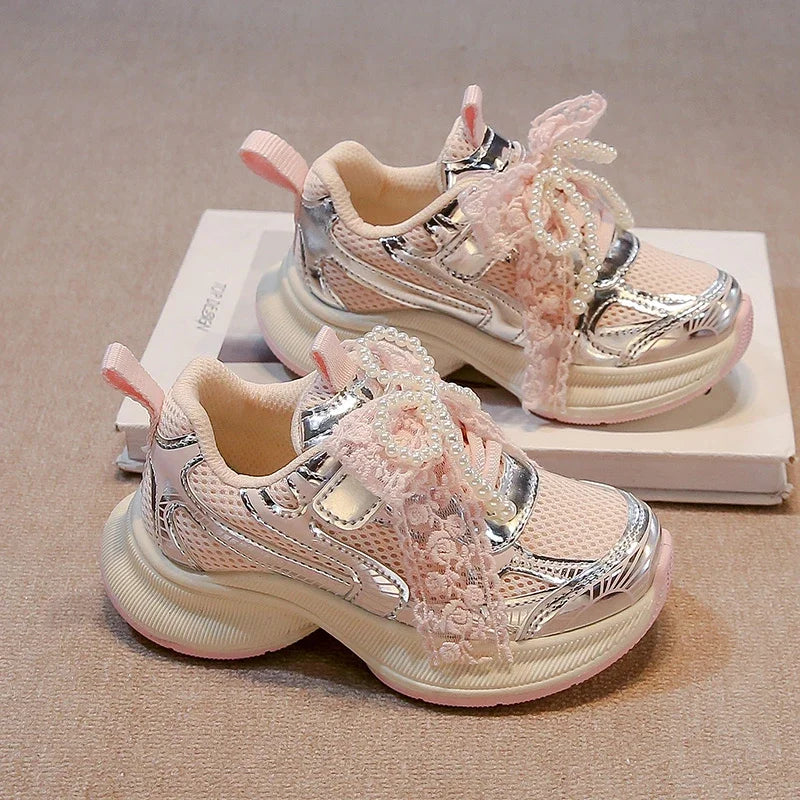 Girls' Sports Fashion Dad Shoes 2025 Spring