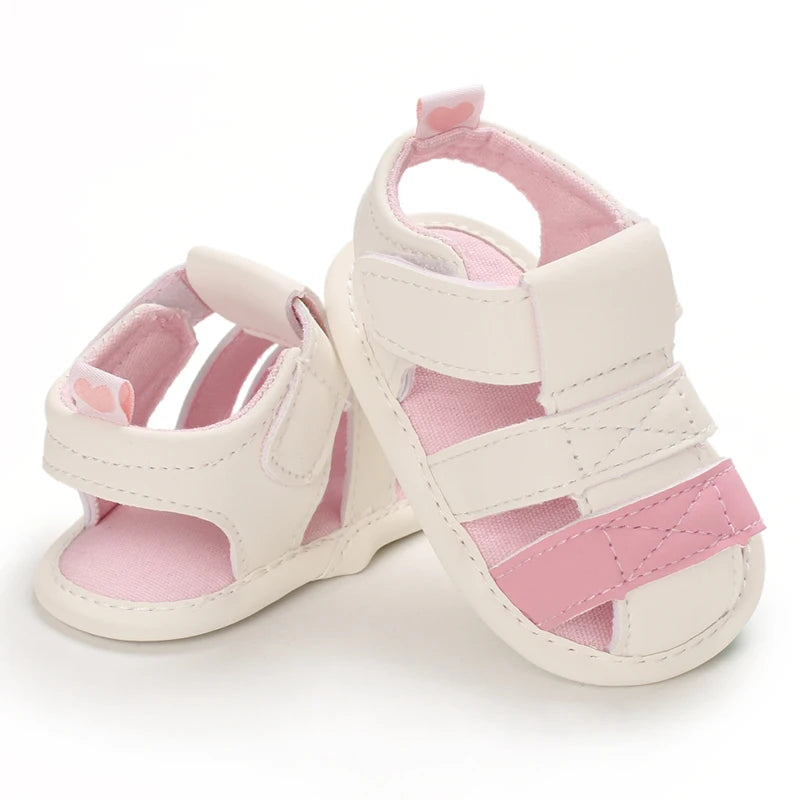 Baby Shoes For Boys and Girls Aged 0-1 In Summer With Perforated Sandals and Non Slip Soft Soles For Learning To Walk
