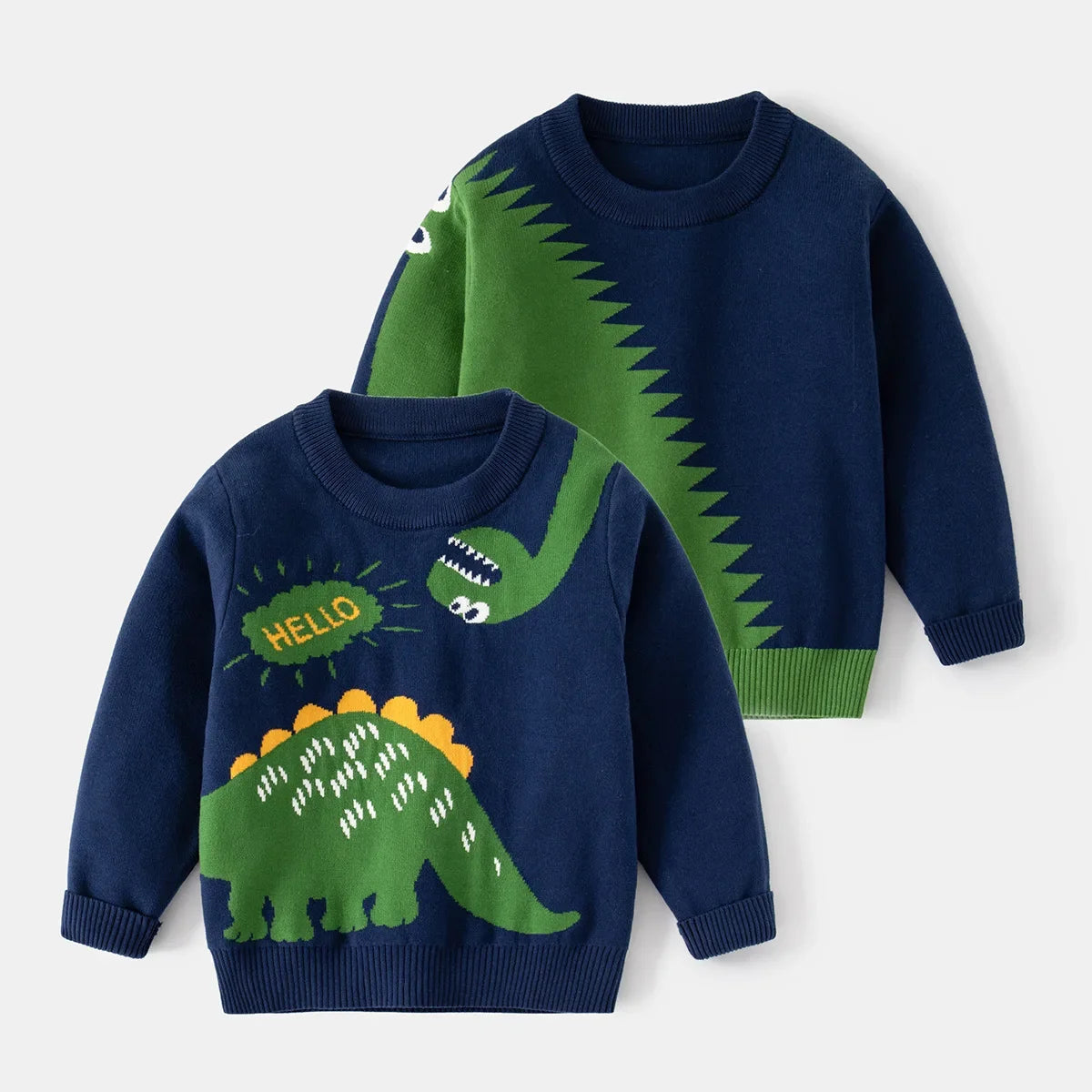 Arnold Dinosaur Spring Clothing Sweater - GuGuTon baby store - Baby Fashion - Toddlers Outfits - Babies Outfits - Toddler Clothes - Kids Clothing - Newborn Clothes - Newborn Wear - Kids Wear - Trending Clothes - Trending Outfits - Fall Fashion - Winter Fashion - Girls Clothes - Boys Clothes - Babies Wear - Kids Accessories - KidsWear - Summer Clothes - Summer Fashion - Summer Trend - Falls Sweaters - Tops - Bottom - Jeans - Blouse - Dresses - Newborn Dresses - Toys