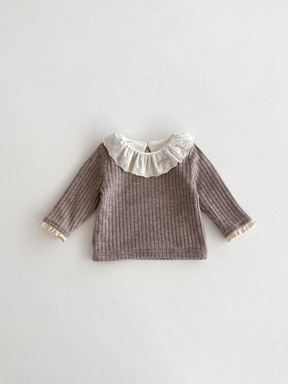 Hilda Ruffle Collar Girl Warm Base Casual Tops