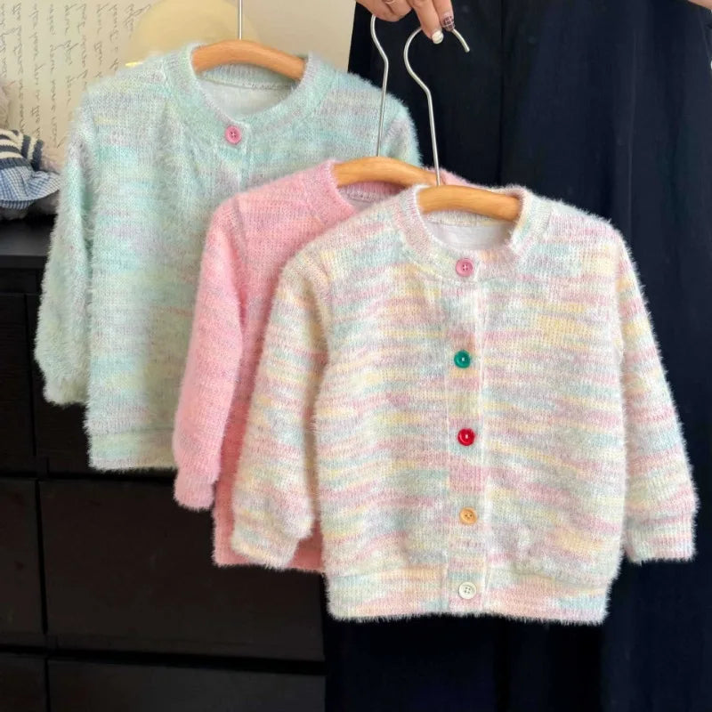 Jhonny Plush Warm Children Rainbow Sweater