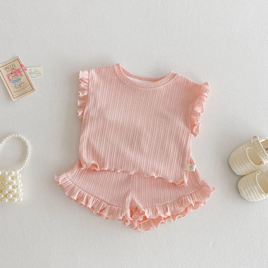 Candy Frill Shorts Set