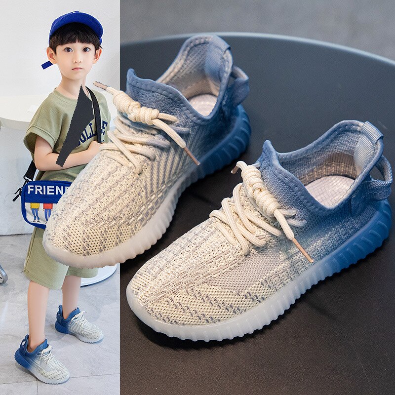 Shoes Boys Breathable Woven Sneakers Unisex Leisure