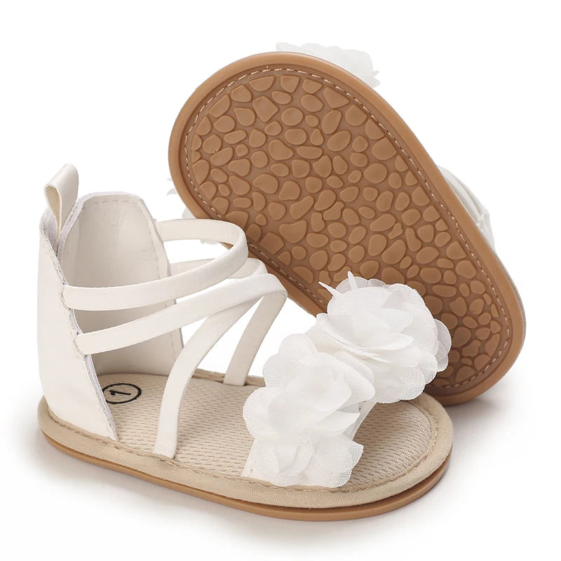 White Shoes for Baby Girl 0-18M Girl Soft Sole Princess Shoes Formal Wedding Birthday Party Toddler