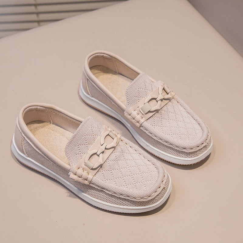 Boys Shoes Slip-on Kids Fashion Solid Color Britain