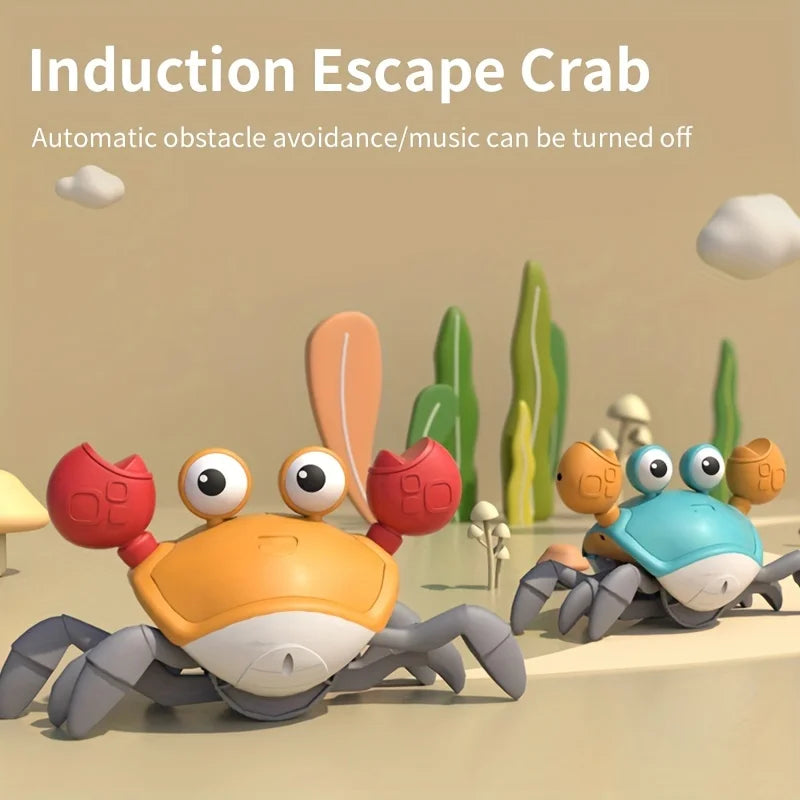 2026 Pets Electronic Interactive Crawling Crab with Light  and Music