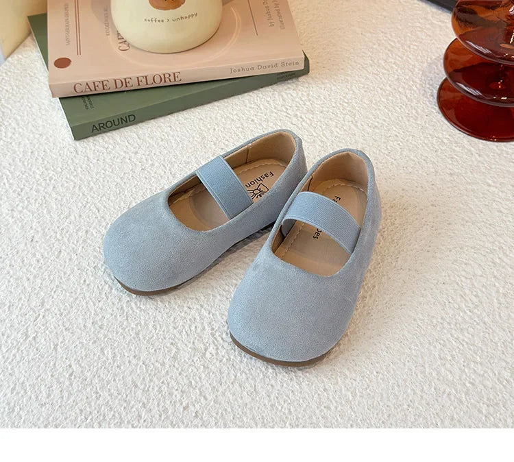 Girls Dance Performance Shoes Slip-on Kids Soild Candy Color Ins Trendy 2026 New Girls Flat Shoes