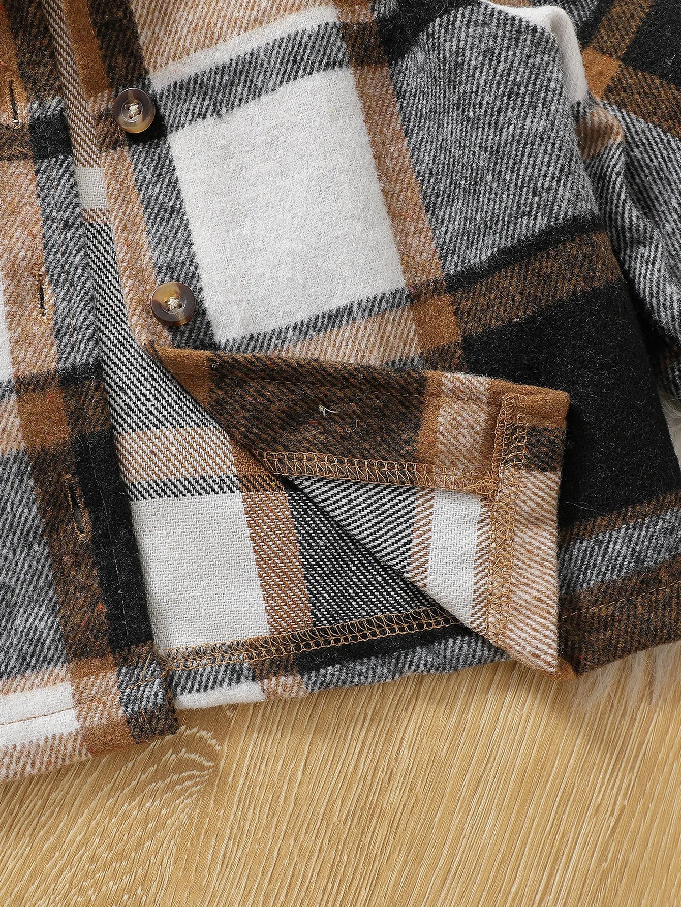 Baby Boy Autumn Outfit with Striped Hooded Jacket
