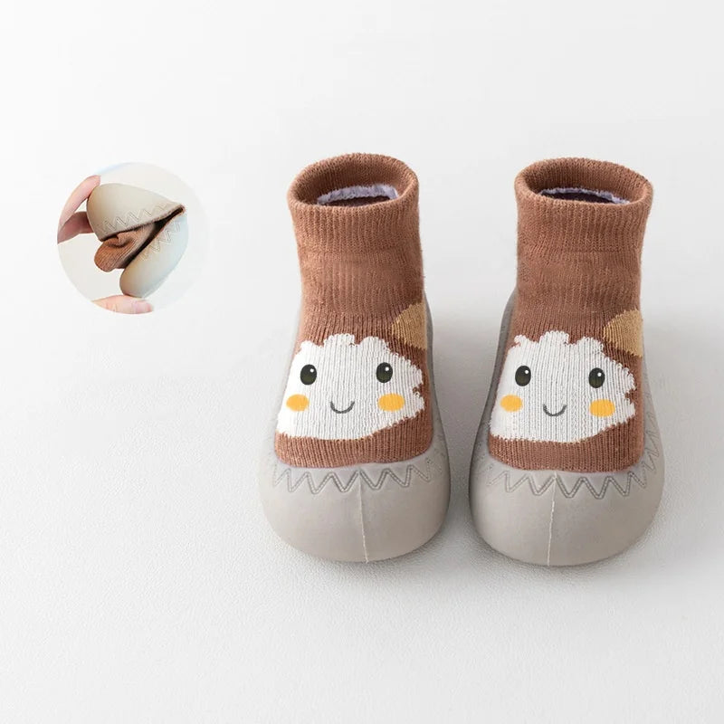 Theo Baby Shoes for Toddlers - Cartoon Soft Rubber Sole