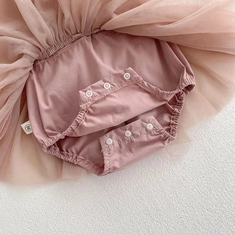 Ana Sleeveless Lace Bodysuit for Baby Girls
