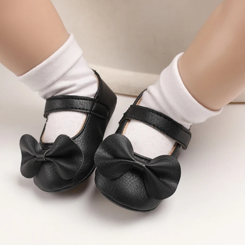 Baby Girl Casual and Comfortable Solid Color Mary Jane Shoes