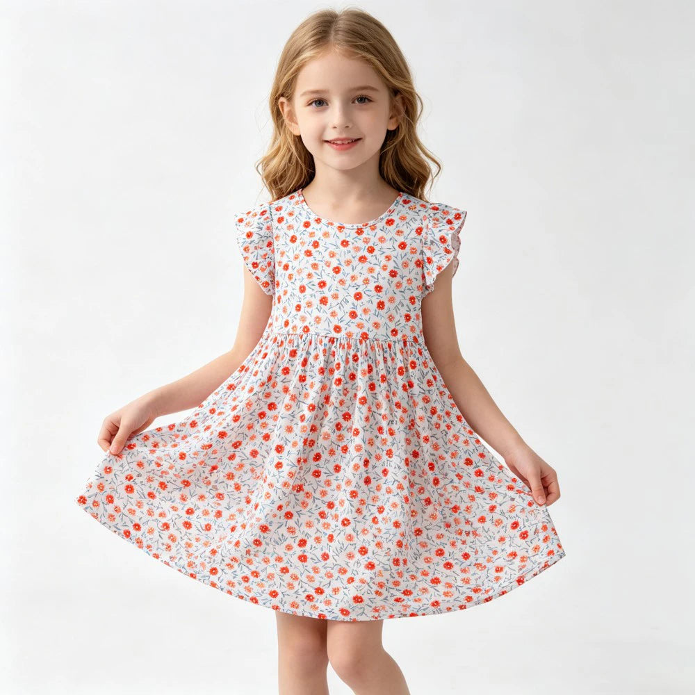 Girls Dresses Toddler Baby 1 to 2 3 4 5 6 7 8 9 10 11 12 13 14 15 16 Years Girl Casual Dress Teenager Korean Cute Children Dress