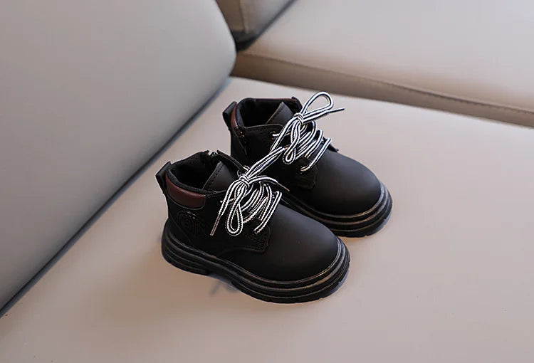 Liam Winter Kids Combat Boots - Non-slip Footwear