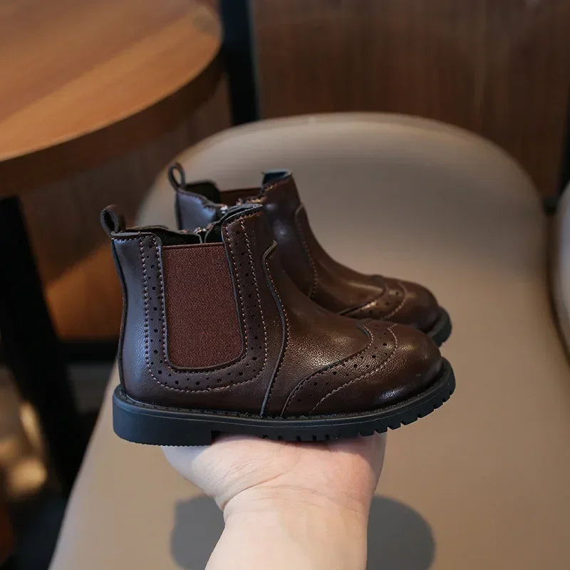 Versatile Baby Girl Boot Must-have Outdoor Lounging for Spring Autumn Clssic Princess Chelsea Short Boots Shoes