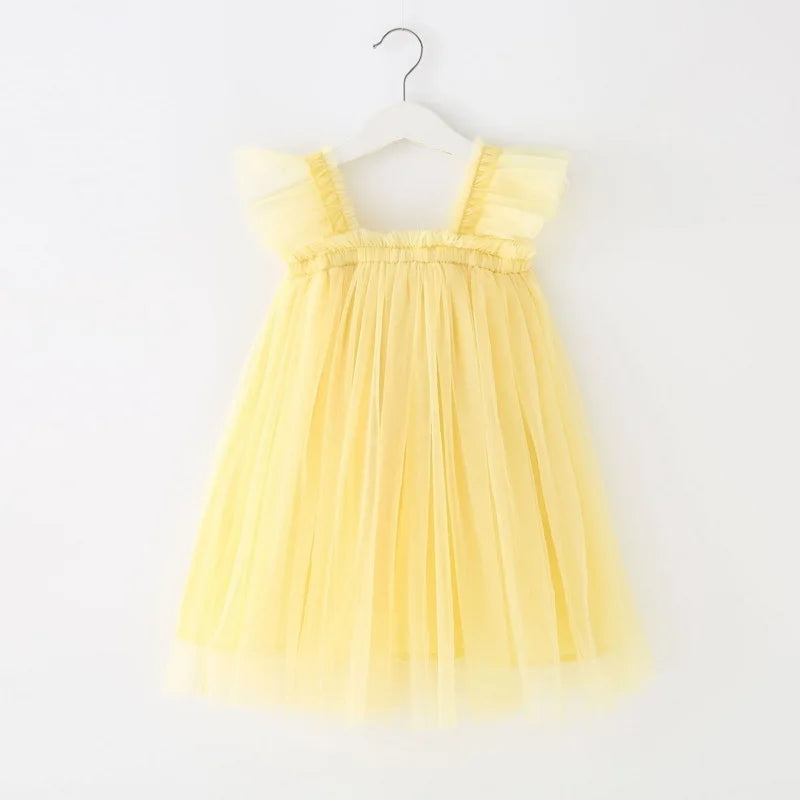 Mia Sleeveless Square Collar Princess Dress Child