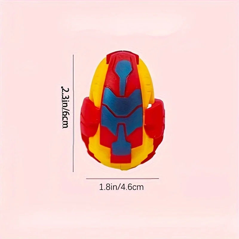 6Pcs Dinosaur Transformer Robot Toy - Color Changing, Easter Eggs, Holiday