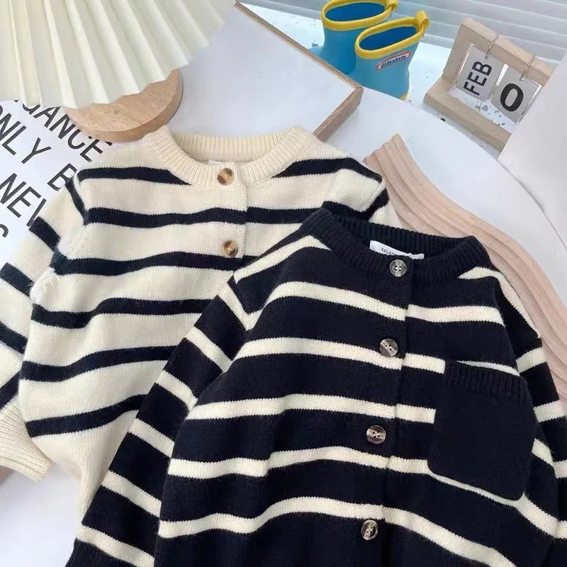 Xavier Fashion Striped Kids Sweater