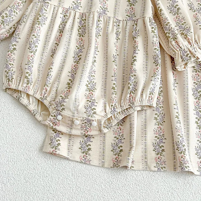 Vine Print Princess Romper