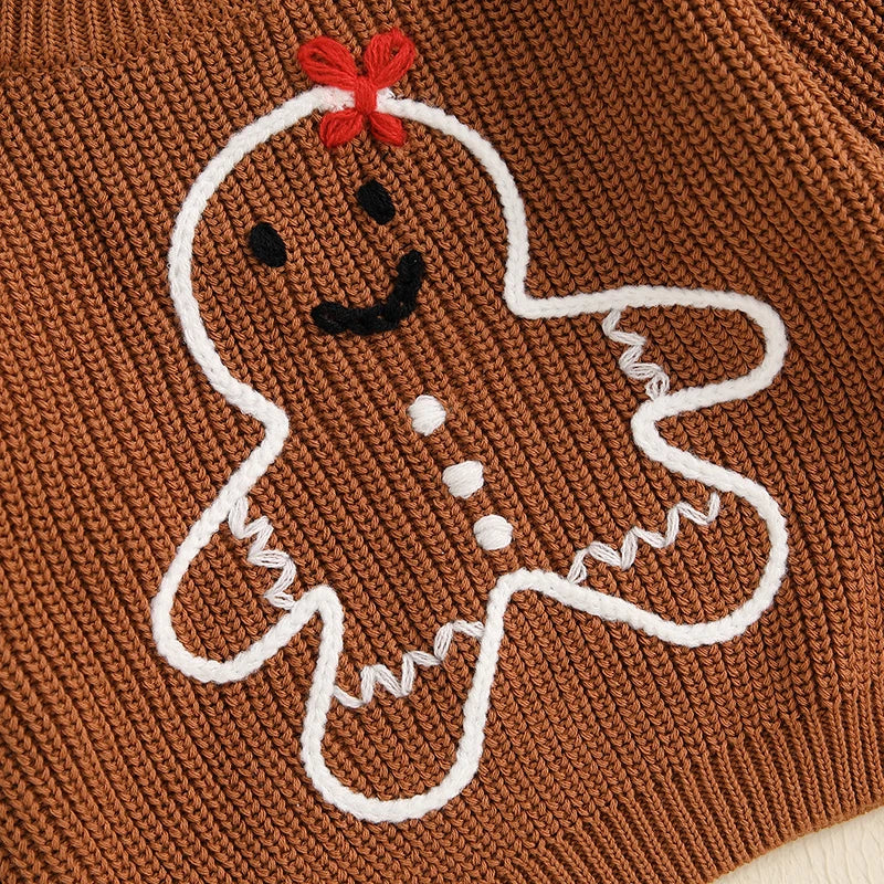 Troy Christmas Clothes Gingerbread Man Sweater