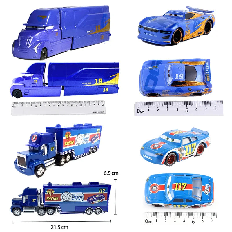 Cars 2 Mack Truck Pixar racing car Lightning McQueen Jackson Storm mini Car
