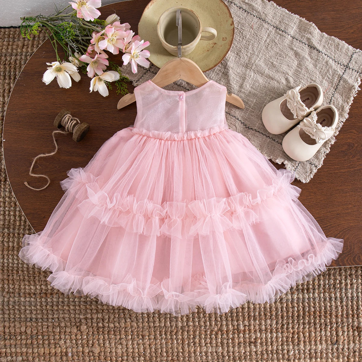 Baby Girl Dress Summer New Sweet Bow Children'S Clothing Suitable For Birthday Parties