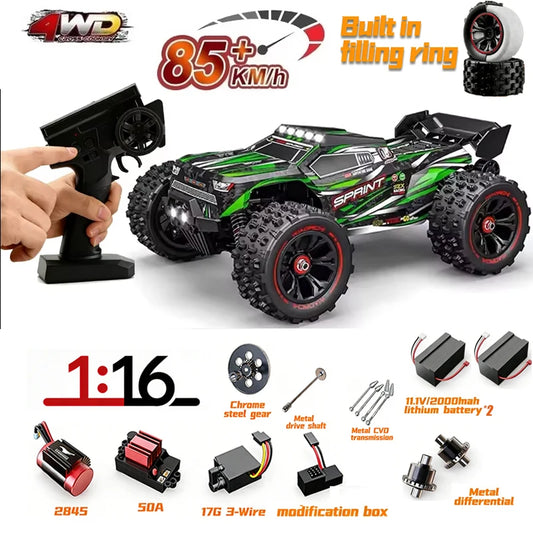 MJX Hyper TS 9522 Pro RC Car Brushless 4WD High-Speed 85km/h Remote Control Off-Road Truck with Big Wheels Easy Control Vehicle
