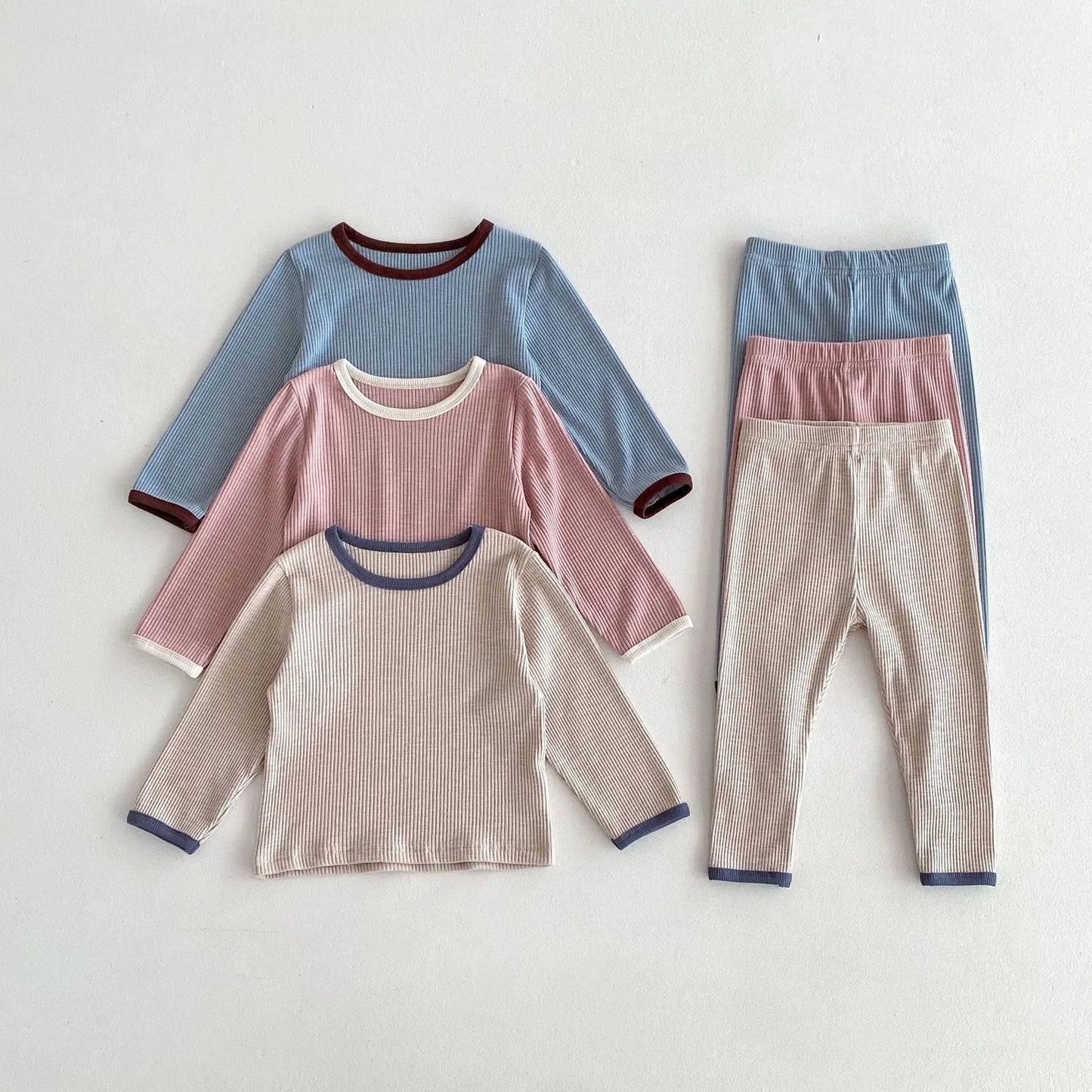 Barrett Contrast Waffle Loungewear Set