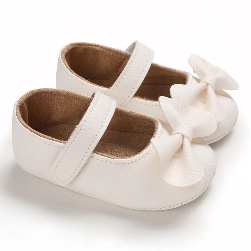 White Shoes for Baby Girl 0-18M Girl Soft Sole Princess Shoes Formal Wedding Birthday Party Toddler