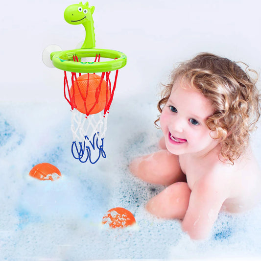 Baby Bath Toy Children Water Play Toys Set Bathroom Bathtub Suction Cup Shooting Basketball Hoop