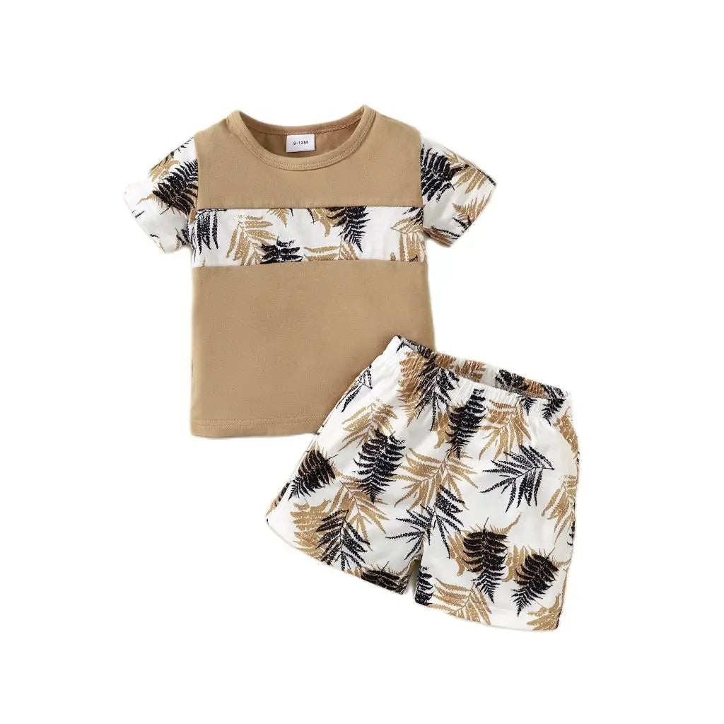 Boys Summer Clothes Set for Daily Casual Wear