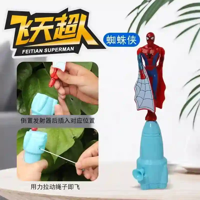 Spiderman Flying Toy - Bamboo Dragonfly Outdoor Toy