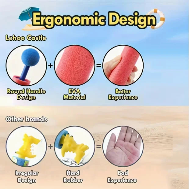 4 pcs New Summer Pull-Out Water Guns, Kids Mini Foam Water Guns, Outdoor Beach Water Cannon Toys in 4 Colors