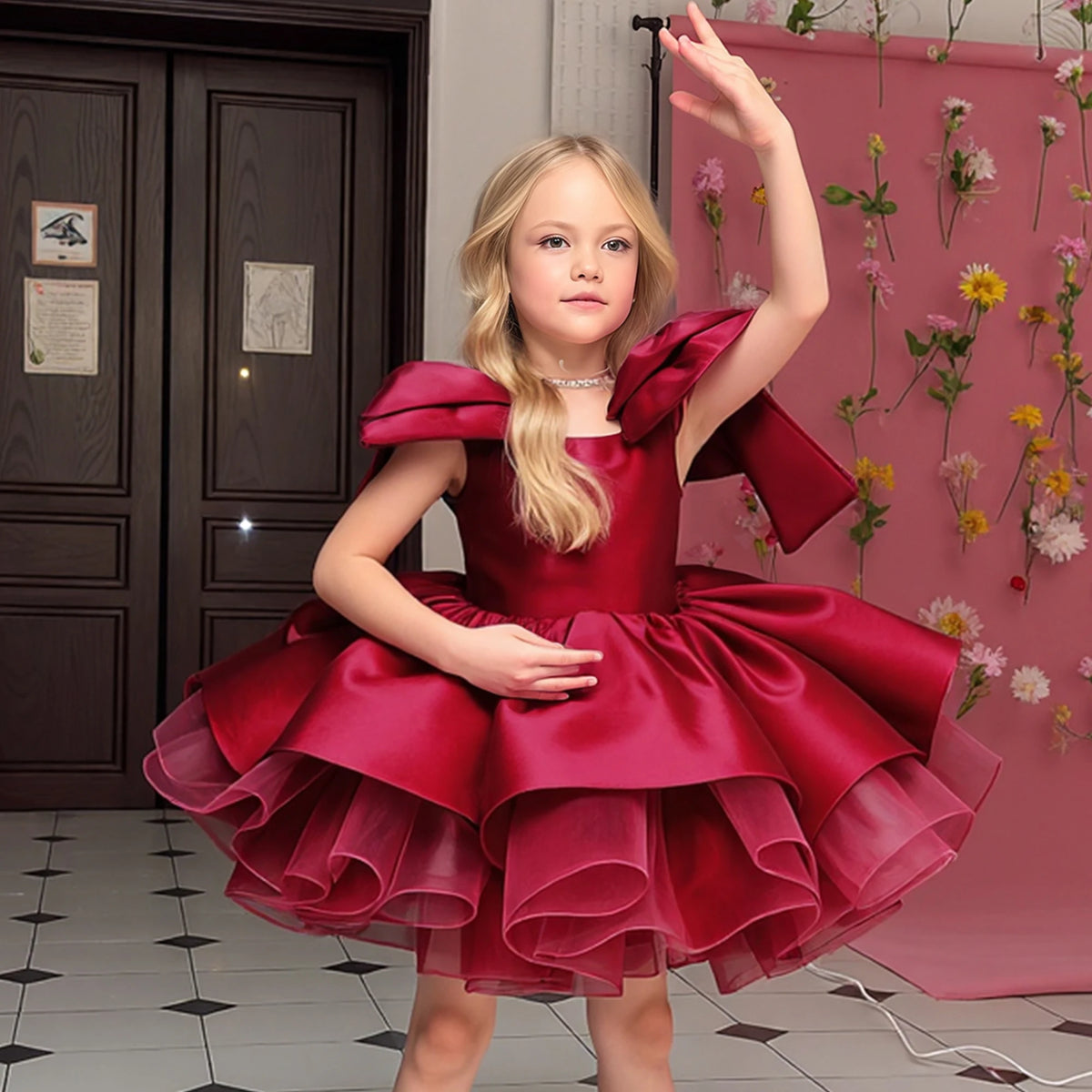 Girls' Christmas Dress, Birthday Party Dress, Important Holiday Ball Gown, Flower Girl Dress
