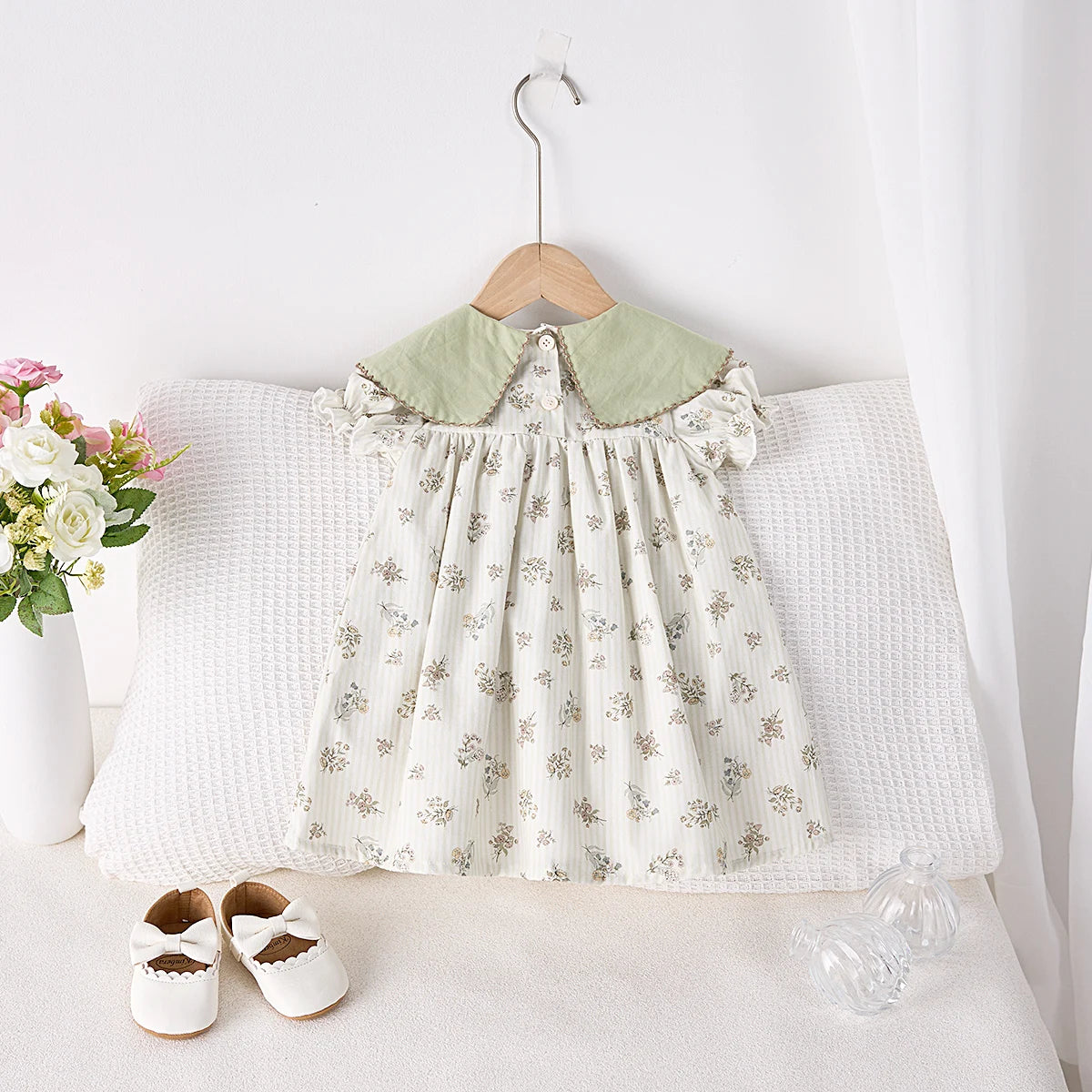 Girls Summer Sleeveless Dress for 2025 with Floral Design