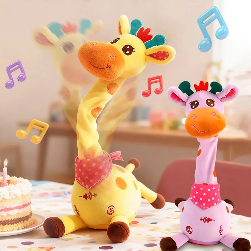 Dancing Talking Giraffe Toy with Songs and Adjustable Volume