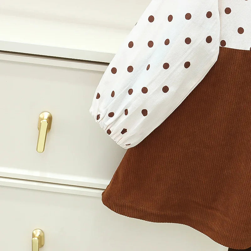 Girls Autumn Dress New Style Baby Girl Dress Stylish Children's Princess Dress Bear Baby Clothes