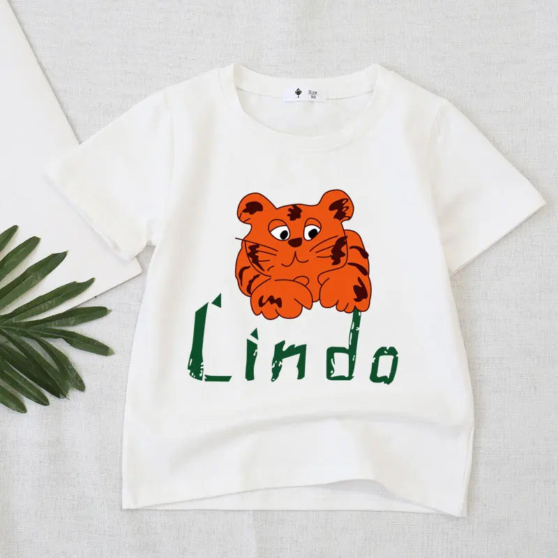 Lucas Short-sleeve Cartoon Tees - GuGuTon baby store - Baby Fashion - Toddlers Outfits - Babies Outfits - Toddler Clothes - Kids Clothing - Newborn Clothes - Newborn Wear - Kids Wear - Trending Clothes - Trending Outfits - Fall Fashion - Winter Fashion - Girls Clothes - Boys Clothes - Babies Wear - Kids Accessories - KidsWear - Summer Clothes - Summer Fashion - Summer Trend - Falls Sweaters - Tops - Bottom - Jeans - Blouse - Dresses - Newborn Dresses - Toys