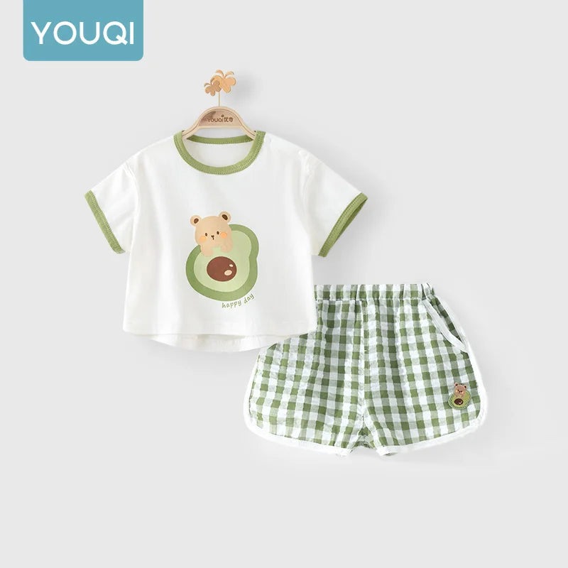 Eve Baby Girl Outfit Set, Camisole Top with Polka Dot Shorts