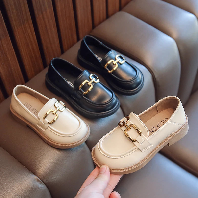 Girls' Princess Shoes 2025 Spring and Autumn Soft Soles Non-slip Foreign Style British Performance Loafers